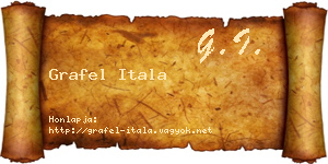 Grafel Itala névjegykártya